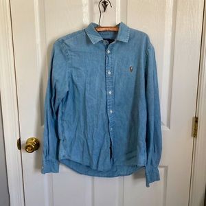 Polo Ralph Lauren szM denim shirt, EUC